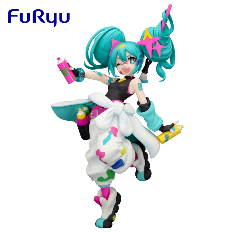 Original FuRyu Trio-Try-iT Hatsune Miku Spray Paint Girl Anime Figure 19cm PVC Collectible Model Statuette Ornament Toy Gifts
Original FuRyu Trio-Try-iT Hatsune Miku Spray Paint Girl Anime Figure 19cm PVC Collectible Model Statuette Ornament Toy Gifts