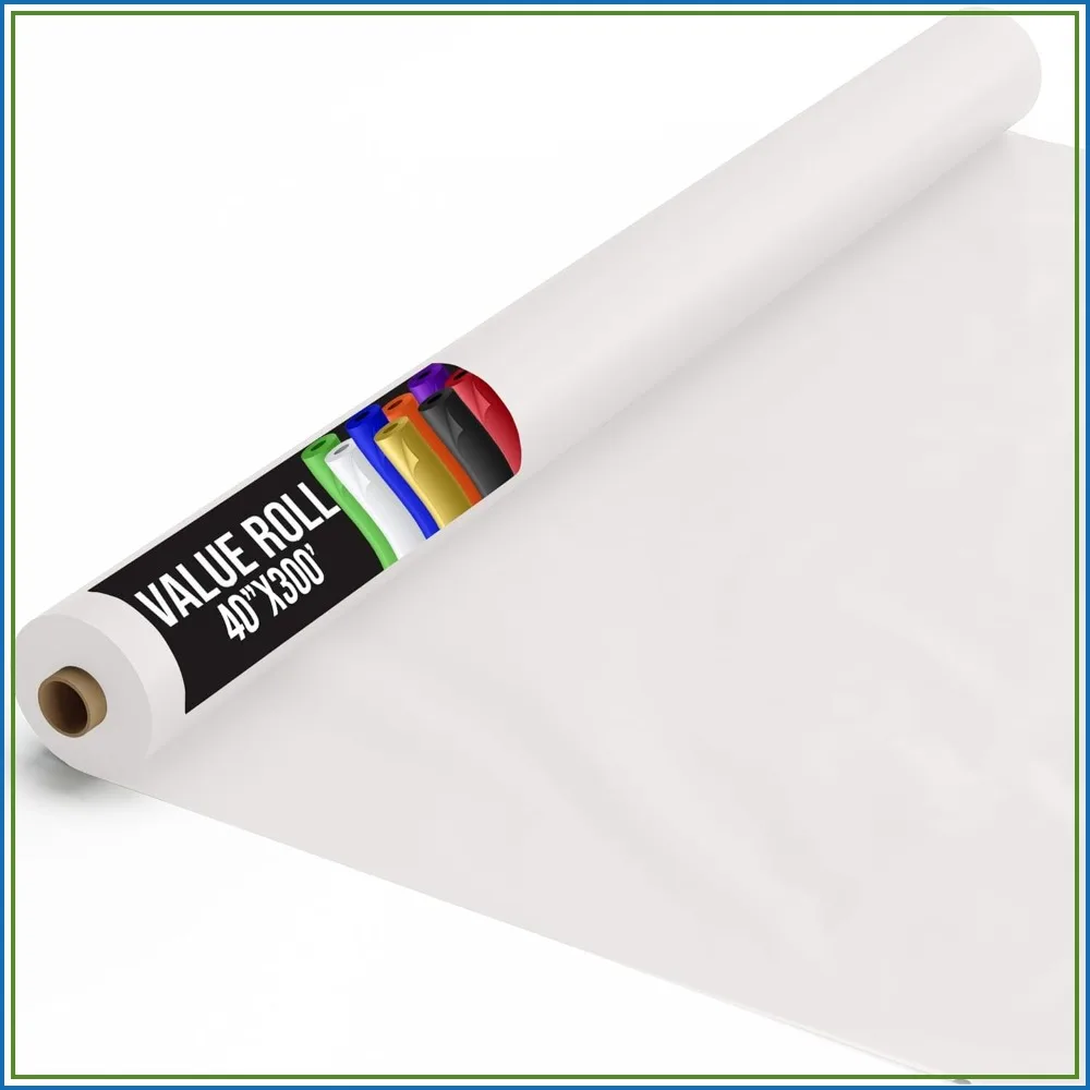 White Plastic Table Cover Roll 40" x 300' - Disposable Tablecloth for Banquets, Parties, Events
White Plastic Table Cover Roll 40" x 300' - Disposable Tablecloth for Banquets, Parties, Events