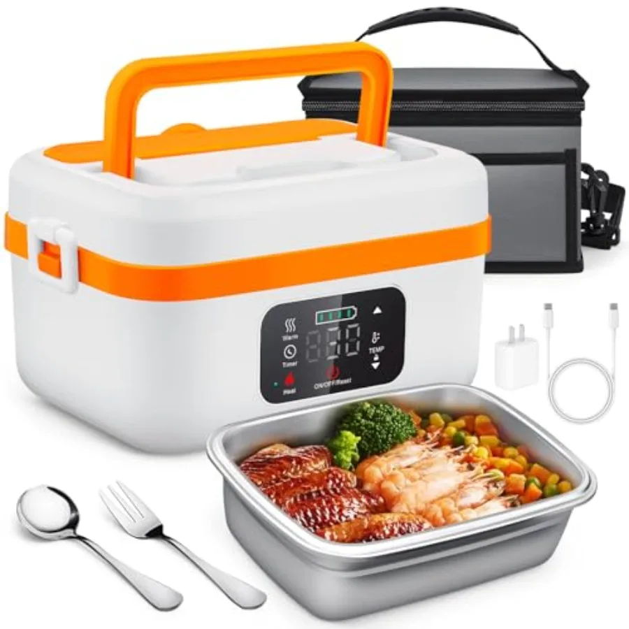 Cordless Electric Lunch Box Self-Heating Food Warmer Battery Powered Lunch Boxes with 1L Container Rechargeable Heated Lunch Bo
Cordless Electric Lunch Box Self-Heating Food Warmer Battery Powered Lunch Boxes with 1L Container Rechargeable Heated Lunch Bo