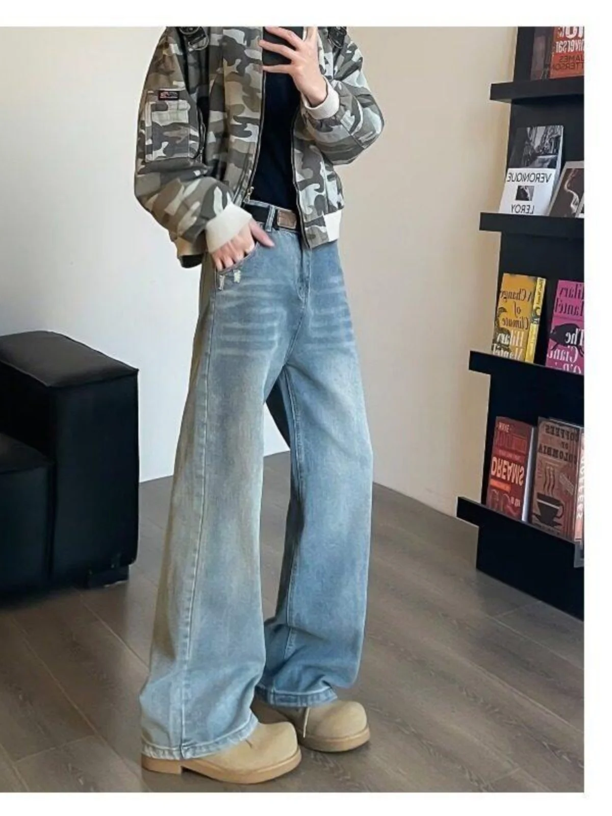Waed Blue Men's Jeans Spring Cleanfit Slim Micro Flare Pants American High Street Slim Straight Leg Trousers Cotton Polyest...
Waed Blue Men's Jeans Spring Cleanfit Slim Micro Flare Pants American High Street Slim Straight Leg Trousers Cotton Polyest...