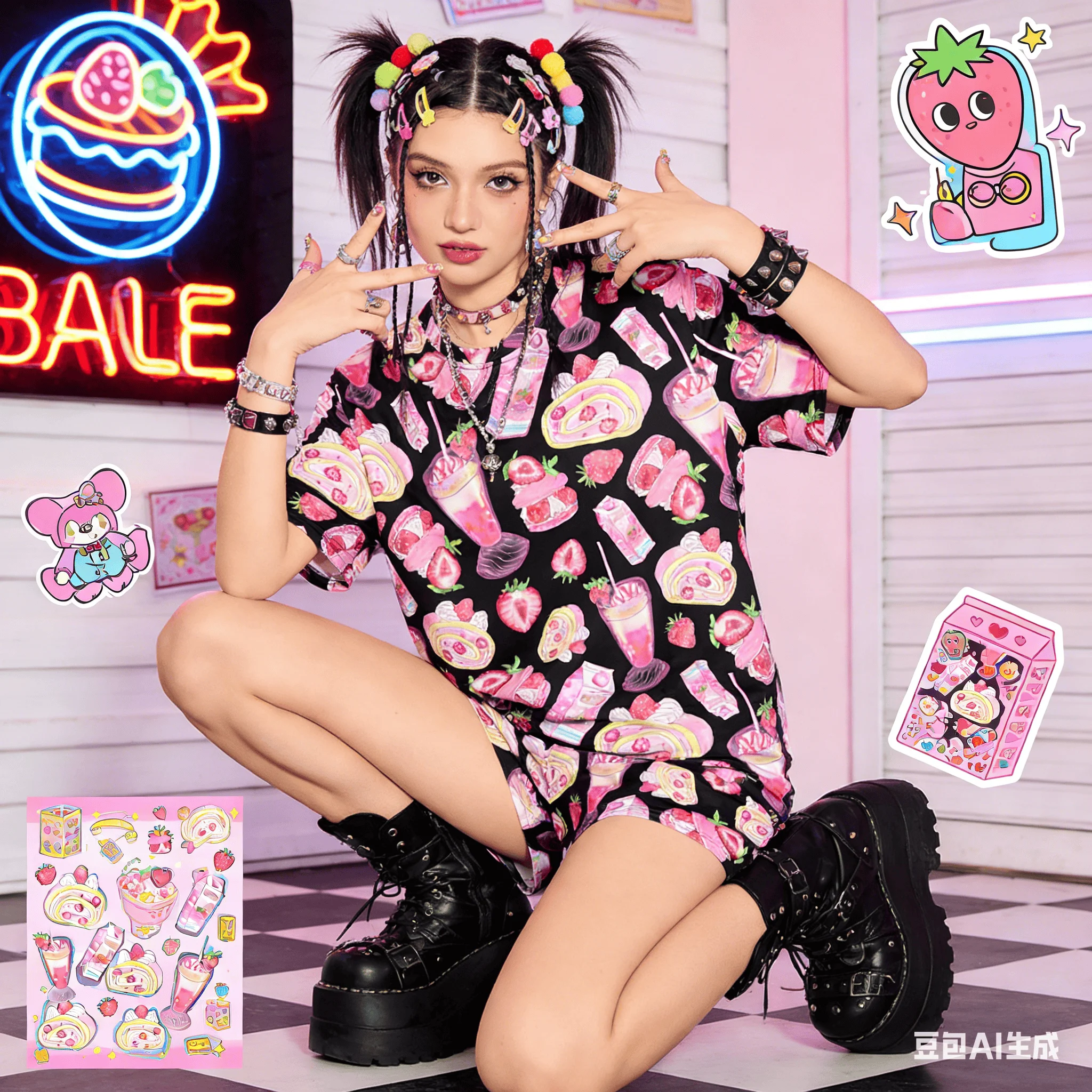 Latest Adult and Kids Dark Sweet Strawberry Cake Subculture 3D Print Short Sleeve and Shorts Two-Piece Sports Leisure Set
Latest Adult and Kids Dark Sweet Strawberry Cake Subculture 3D Print Short Sleeve and Shorts Two-Piece Sports Leisure Set