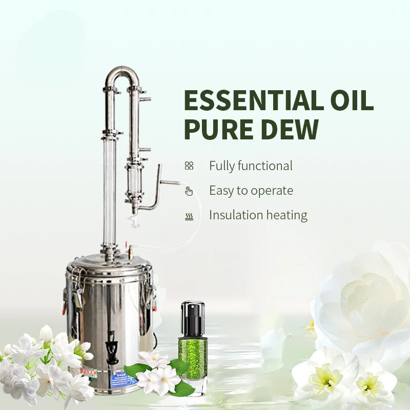 30L Small Home Use Rose Essential Oil Distiller Stainless Steel Essential Oil Distiller Mini
30L Small Home Use Rose Essential Oil Distiller Stainless Steel Essential Oil Distiller Mini