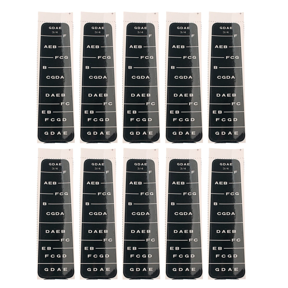 10 Pcs Finger Board Violin Sticker Fretboard Note Indicator Scale Fingerboard Learn Black Fiddle Guide
10 Pcs Finger Board Violin Sticker Fretboard Note Indicator Scale Fingerboard Learn Black Fiddle Guide