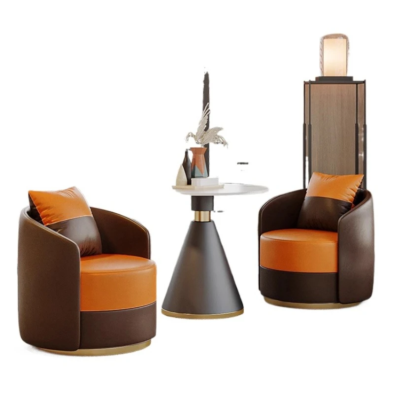 Nordic Modern Light Luxury Hotel Room Small Sofa Receiving Guests One Table and Two Chairs
Nordic Modern Light Luxury Hotel Room Small Sofa Receiving Guests One Table and Two Chairs