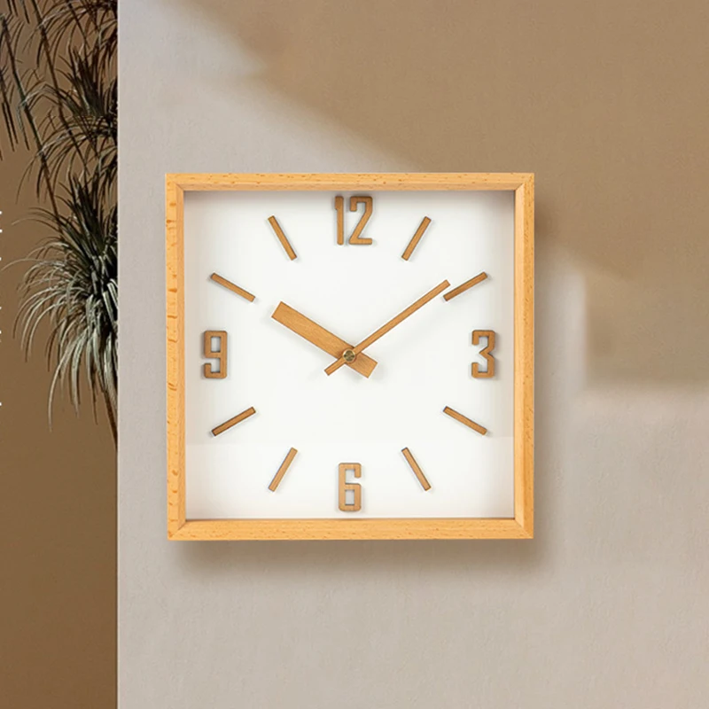 Wooden Wall Clocks Nordic Modern Simple Clock Household Living Room Silent Clock Elegant Luxury Home Decoration Aesthetic Design
Wooden Wall Clocks Nordic Modern Simple Clock Household Living Room Silent Clock Elegant Luxury Home Decoration Aesthetic Design