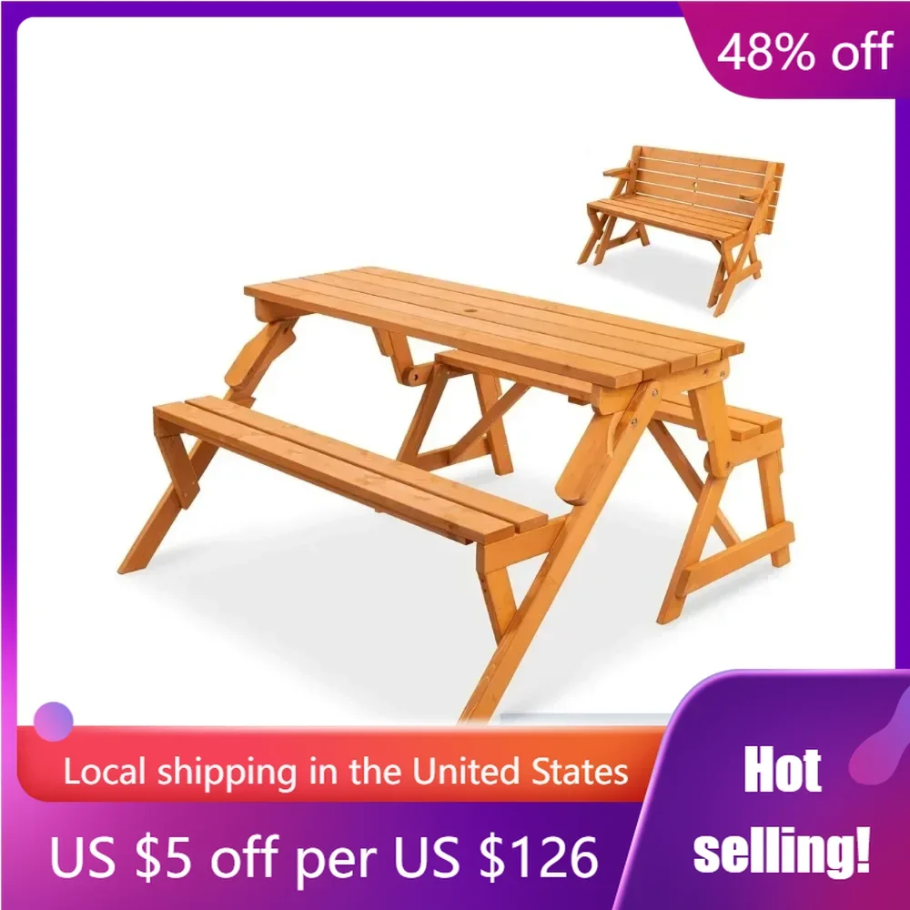 Garden Bench, Suitable for Backyard, Porch, Terrace, Deck with Umbrella Hole - Natural, Bench
Garden Bench, Suitable for Backyard, Porch, Terrace, Deck with Umbrella Hole - Natural, Bench