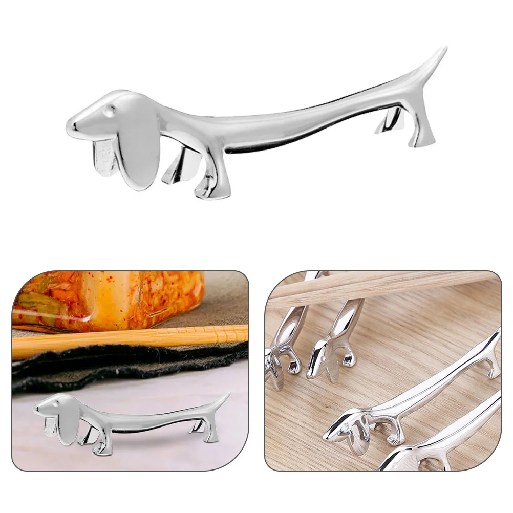 3Pcs Dog Shape Metal Chopstick Holder Zinc Alloy Flatware Rest Spoon Fork Kitchen Table Organizer Chopstick Rest
3Pcs Dog Shape Metal Chopstick Holder Zinc Alloy Flatware Rest Spoon Fork Kitchen Table Organizer Chopstick Rest