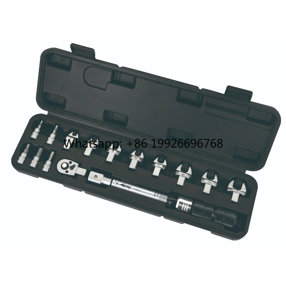 AE-JNJ01015 1/4'' Hand Tool Set Insert Torque Wrench Set 5-25Nm With Open End Head
AE-JNJ01015 1/4'' Hand Tool Set Insert Torque Wrench Set 5-25Nm With Open End Head