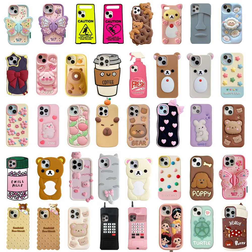 Various Soft Silicone Phone Back Cover, Shockproof Skin Shell, 3D Cute Cartoon Case, iPhone 14, 14Pro, 14Pro Max, 15, 15Pro Max
Various Soft Silicone Phone Back Cover, Shockproof Skin Shell, 3D Cute Cartoon Case, iPhone 14, 14Pro, 14Pro Max, 15, 15Pro Max