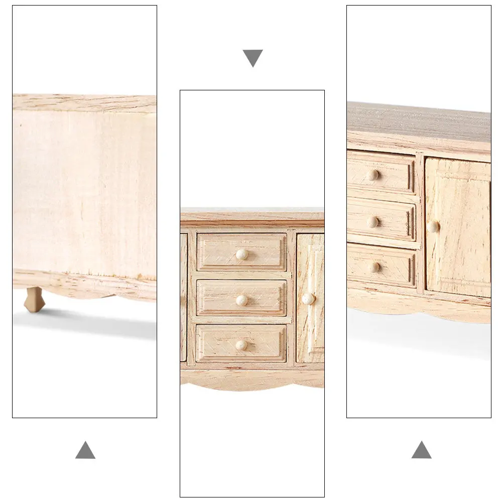 1Pcs Mini Wooden Sideboard Cabinet Elegant Miniature Furniture for Dollhouse Accessories Desktop Display Kids Room Decor
1Pcs Mini Wooden Sideboard Cabinet Elegant Miniature Furniture for Dollhouse Accessories Desktop Display Kids Room Decor