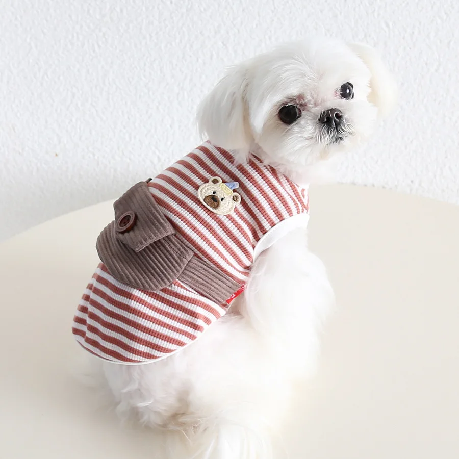 Mutihome Bear Backpack Striped Dog Tank Top For Spring/summer 2026 Dog Clothing Cat Clothing Pet Dog Suppliers Pet Clothes
Mutihome Bear Backpack Striped Dog Tank Top For Spring/summer 2026 Dog Clothing Cat Clothing Pet Dog Suppliers Pet Clothes
