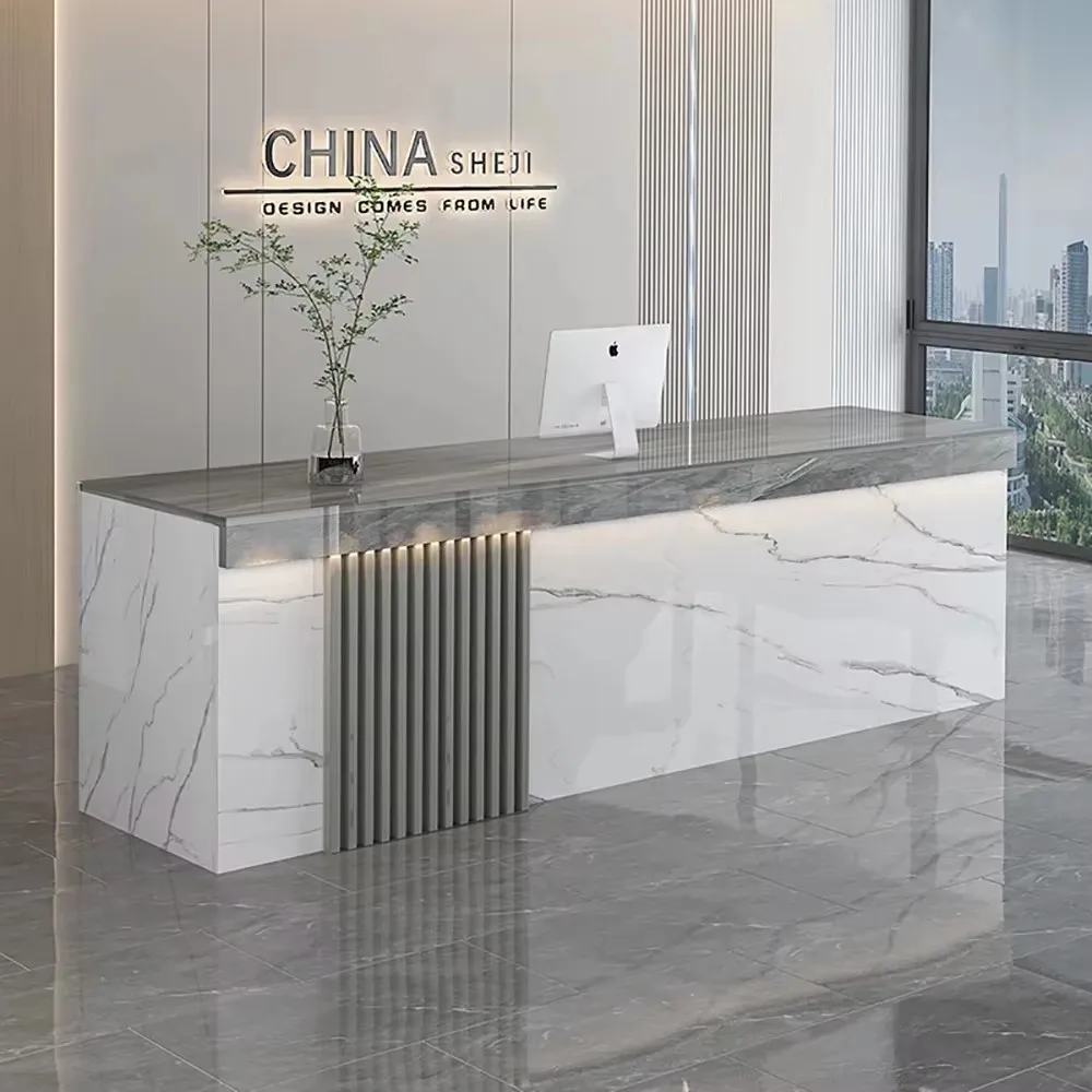 Unique European Reception Desks Cabinet Trendy Beauty Simple Reception Desks Elegant Nordic Comptoir Commercial Furniture
Unique European Reception Desks Cabinet Trendy Beauty Simple Reception Desks Elegant Nordic Comptoir Commercial Furniture