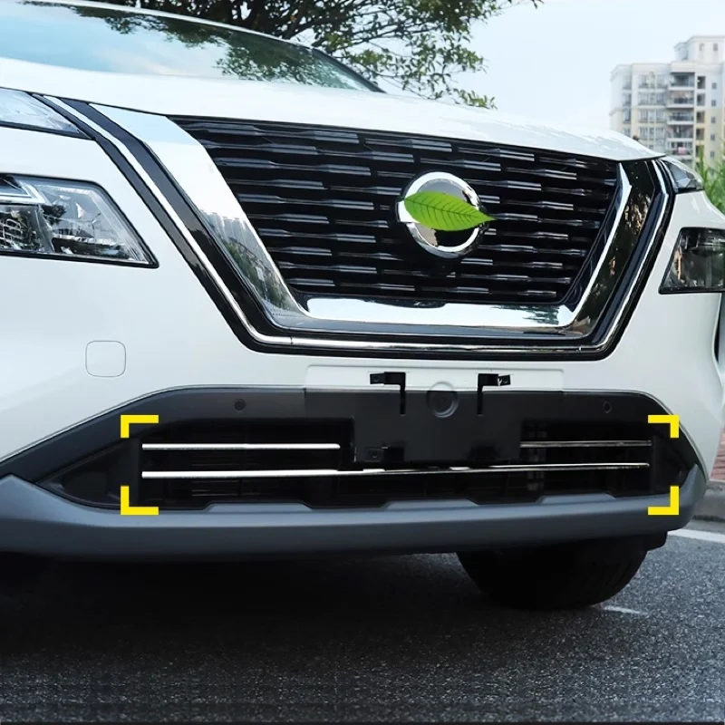 Stainless Steel Front Center Net Down Grilles Cover Trims Strips Car Accessories For Nissan X-Trail XTrail T33 Rogue 2021-2025
Stainless Steel Front Center Net Down Grilles Cover Trims Strips Car Accessories For Nissan X-Trail XTrail T33 Rogue 2021-2025