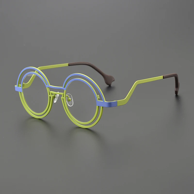 Новая модная титановая оправа для очков с двойной круглой оправой, женская, трендовая, люксовый бренд, подходит для очков с диоптриями
Новая модная титановая оправа для очков с двойной круглой оправой, женская, трендовая, люксовый бренд, подходит для очков с диоптриями
