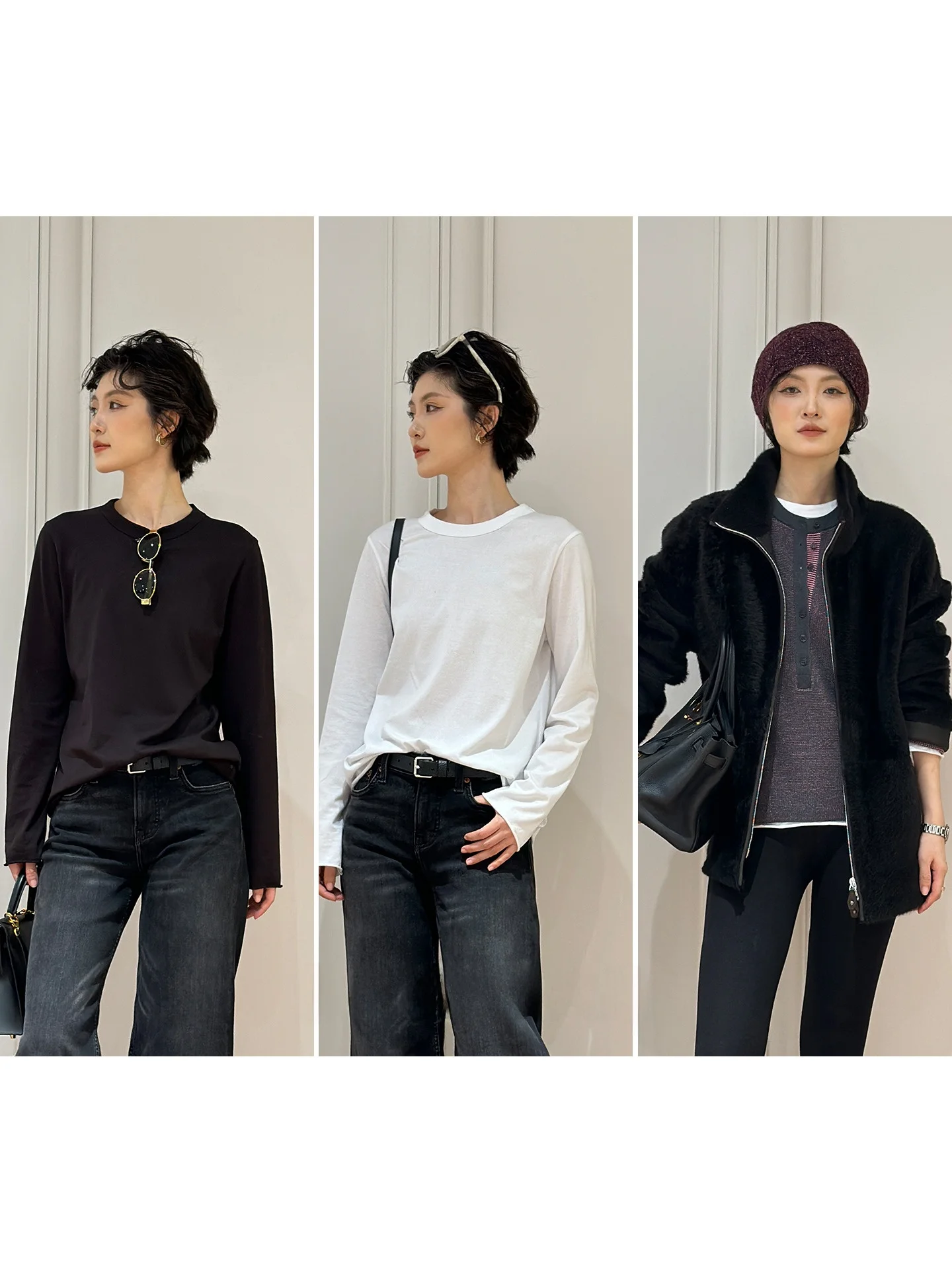 Red Label 60 High Yarn Long Velvet Cotton Inner Brued round Ne Cuffed Long Sve T-irt by Big Fruit Store for Women
Red Label 60 High Yarn Long Velvet Cotton Inner Brued round Ne Cuffed Long Sve T-irt by Big Fruit Store for Women