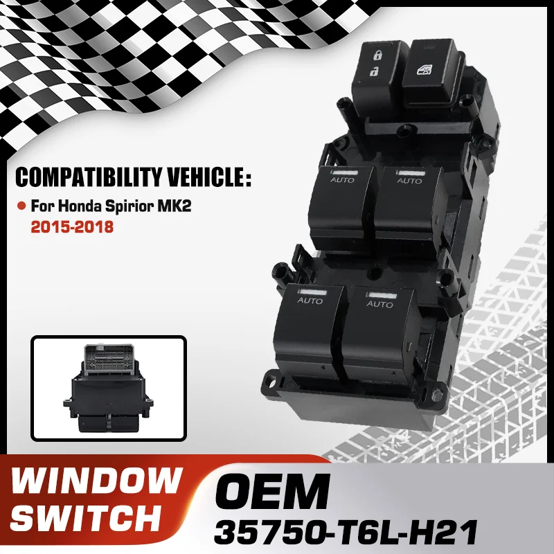 For Honda Spirior MK2 2015 2016 2017 2018 Driver Side Car Master Window Controller Lifter Switch Button 33+4 Pins 35750-T6L-H21
For Honda Spirior MK2 2015 2016 2017 2018 Driver Side Car Master Window Controller Lifter Switch Button 33+4 Pins 35750-T6L-H21
