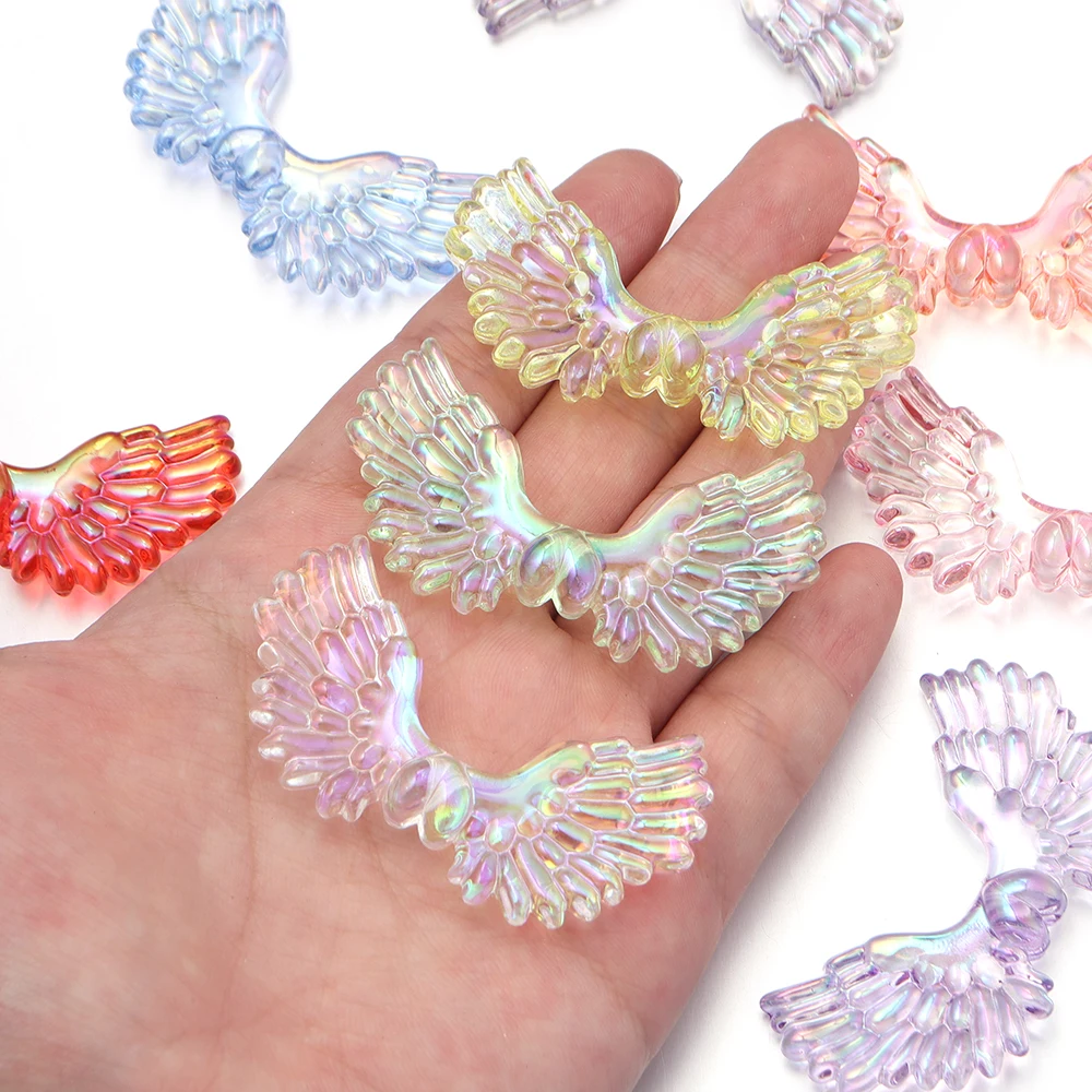 5pcs 53x30mm Angel Wings Flat Back Acrylic Beads Vertical Hole Loose Spacer Beads For DIY Girls Women Necklace Bracelet Keychain
5pcs 53x30mm Angel Wings Flat Back Acrylic Beads Vertical Hole Loose Spacer Beads For DIY Girls Women Necklace Bracelet Keychain