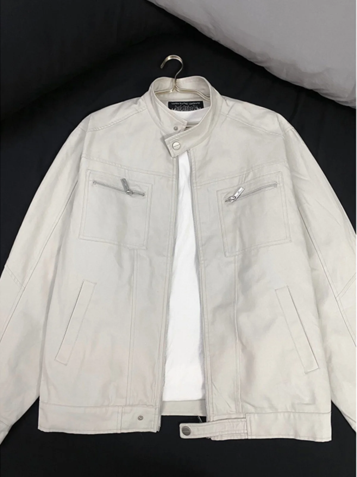 ort ey White Harington Jaet Men's American High Street Autumn Winter Top Stand Collar Detroit Workwear Jaet
ort ey White Harington Jaet Men's American High Street Autumn Winter Top Stand Collar Detroit Workwear Jaet