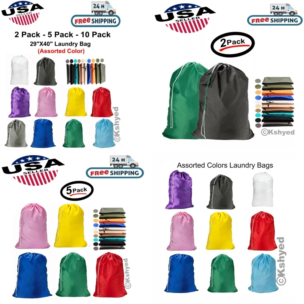 Heavy Duty Nylon Laundry Bags 29x40 Inches with Drawstring Closure 2 5 10 Pack Oversized Washing Mesh Bags for Delicates and
Heavy Duty Nylon Laundry Bags 29x40 Inches with Drawstring Closure 2 5 10 Pack Oversized Washing Mesh Bags for Delicates and