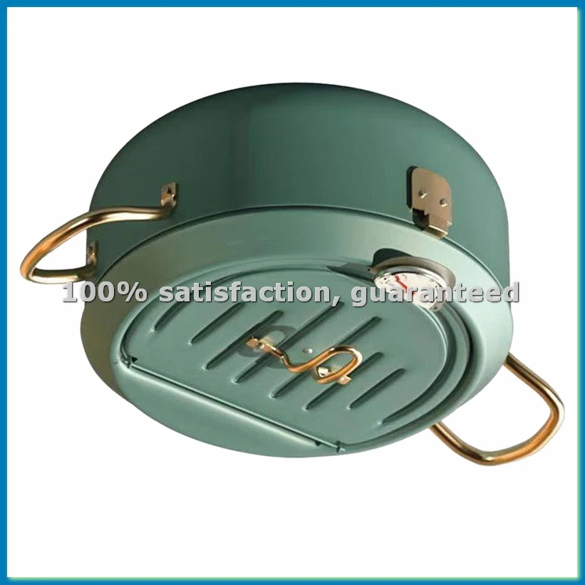 Kitchen Stainless Steel Deep Frying Pot Oil Fryer with A Thermometer and A Lid 304 Tempura Fryer Pan Fried Chicken Pot-ABRM
Kitchen Stainless Steel Deep Frying Pot Oil Fryer with A Thermometer and A Lid 304 Tempura Fryer Pan Fried Chicken Pot-ABRM