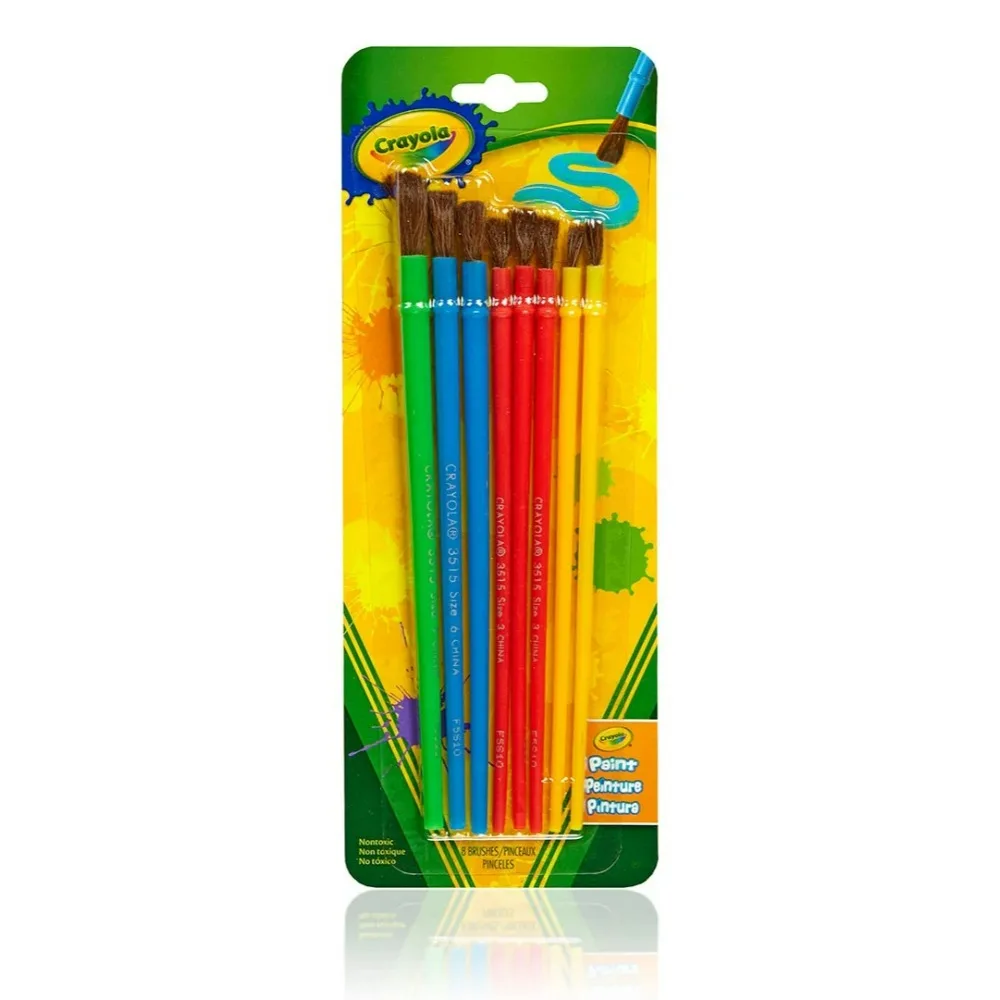 Crayola Paint Brush Set (8ct), Painting Supplies for Kids 05-3516
Crayola Paint Brush Set (8ct), Painting Supplies for Kids 05-3516