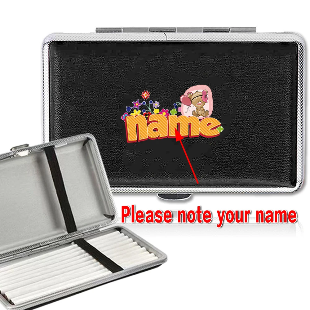 Customized Name PU Cigarette Organizer Case Cigar Box Storage Tobacoo Container Smoking Accessories for Purse Personalized DIY
Customized Name PU Cigarette Organizer Case Cigar Box Storage Tobacoo Container Smoking Accessories for Purse Personalized DIY