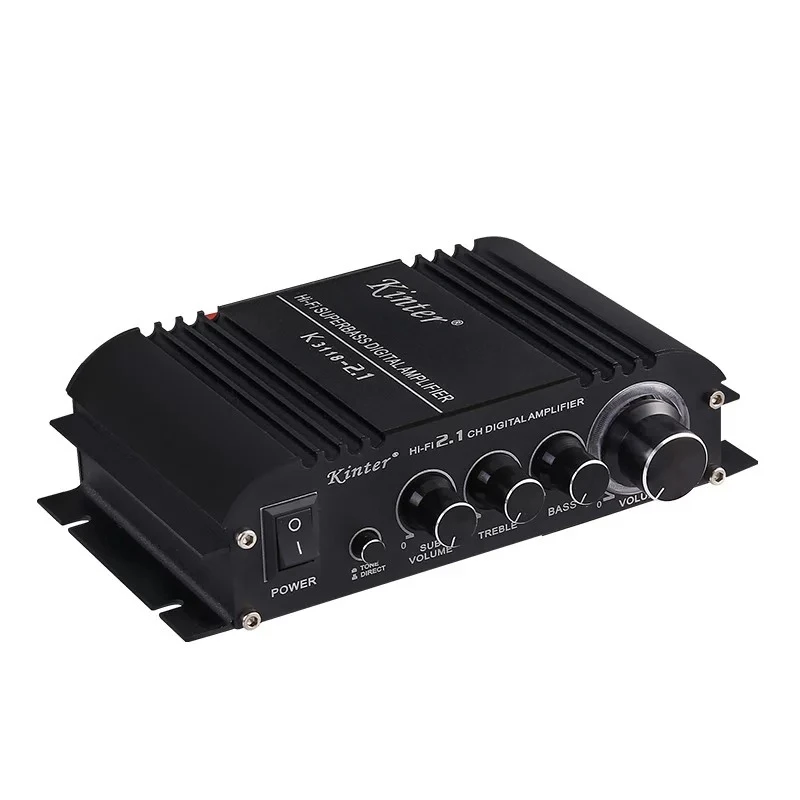 Class d digital audio amplifier, home 2.1 channel high-power amplifier with deep bass, tpa3118 chipset
Class d digital audio amplifier, home 2.1 channel high-power amplifier with deep bass, tpa3118 chipset