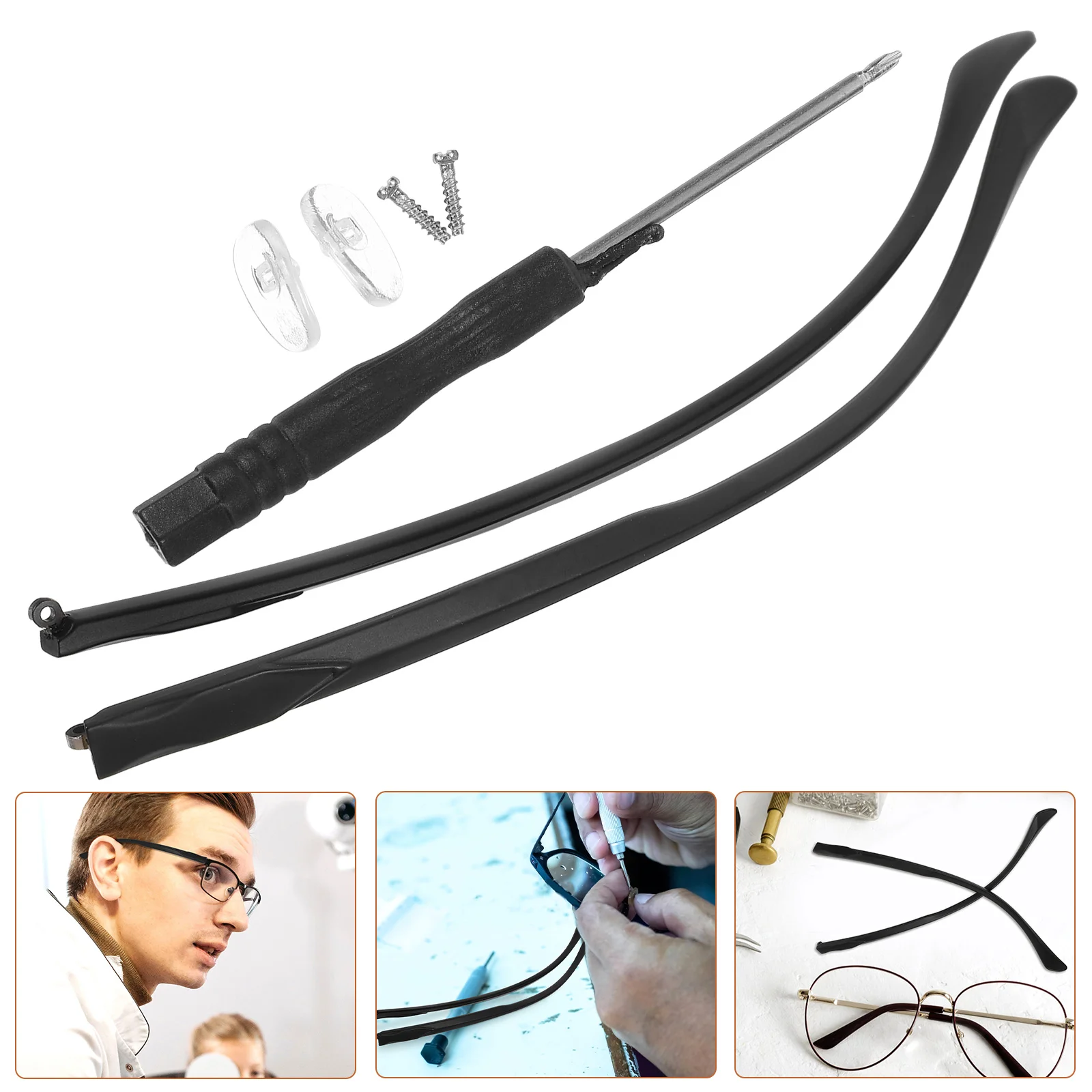 1 Pair Glasses Leg Bracket Metal TR90 Adjustable Eyeglass Arm Replacement Repair Kit Universal Comfortable Long-lasting
1 Pair Glasses Leg Bracket Metal TR90 Adjustable Eyeglass Arm Replacement Repair Kit Universal Comfortable Long-lasting