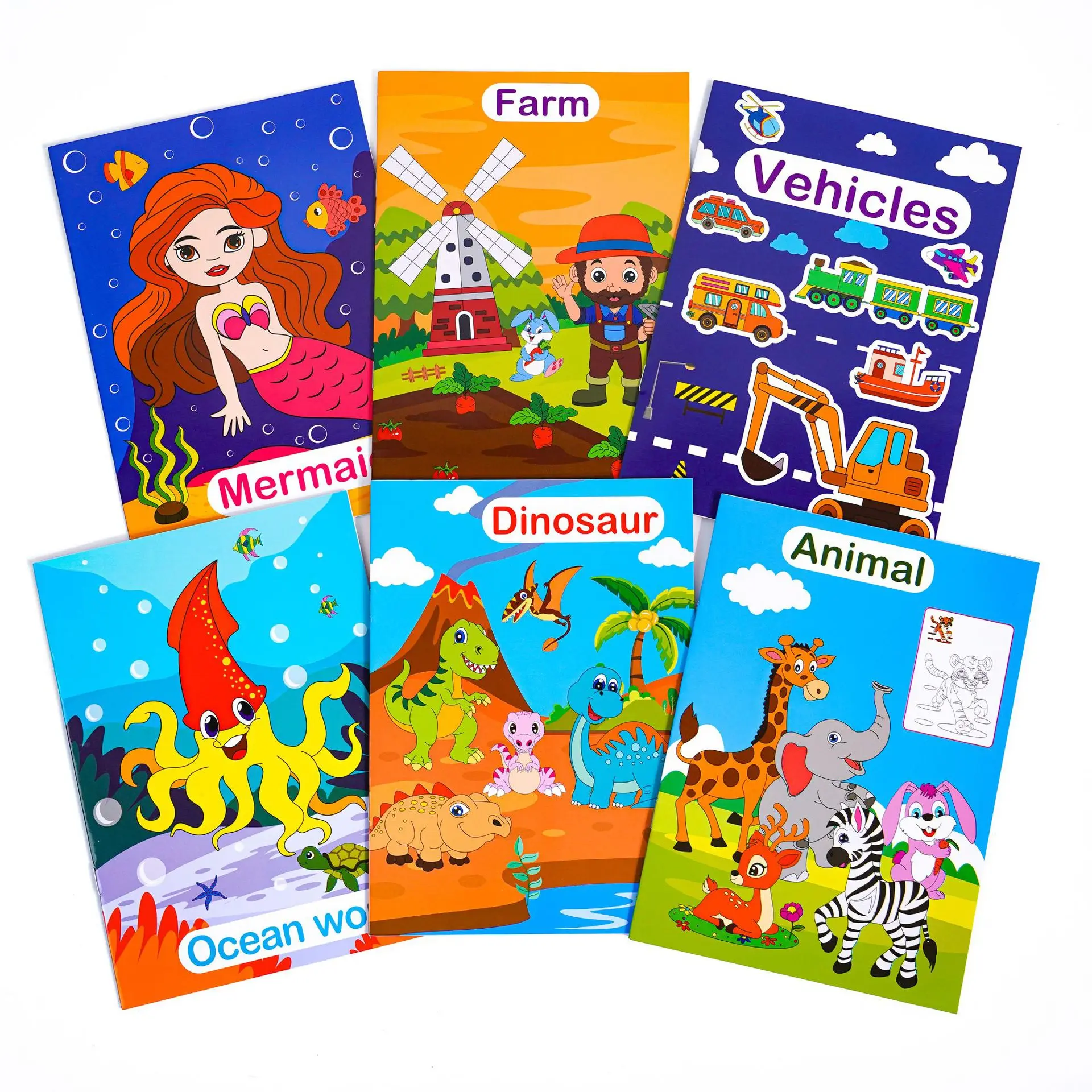 Bview Art Kids Coloring Books Set - 6 Pack Cartoon Doodle Drawing Pads for Toddlers, Early Learning Educational Art Activity
Bview Art Kids Coloring Books Set - 6 Pack Cartoon Doodle Drawing Pads for Toddlers, Early Learning Educational Art Activity