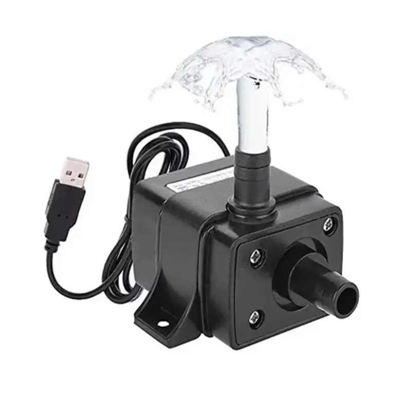 Brushless USB Plug Mini Super Silent Water Pump 150± 30L/H Circulating Pump For Aquarium Fish Tank Fountains
Brushless USB Plug Mini Super Silent Water Pump 150± 30L/H Circulating Pump For Aquarium Fish Tank Fountains