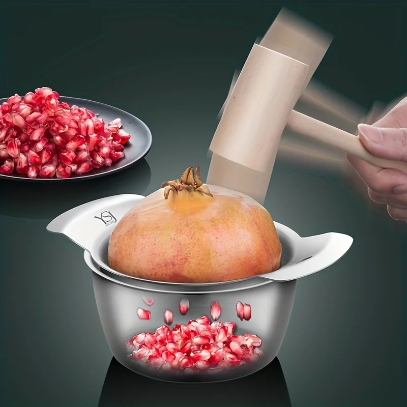 3pcs/set Stainless Steel Pomegranate Peeler Tool Fruit Seed Extractor Bowl Set Kitchen Gadget for Easy Pomegranate Seed Removal
3pcs/set Stainless Steel Pomegranate Peeler Tool Fruit Seed Extractor Bowl Set Kitchen Gadget for Easy Pomegranate Seed Removal
