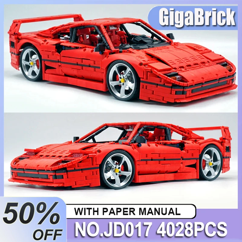 JD017 Technical Red Super Sprots Car F40 Compatible MOC 140629 Model Building Blocks Bricks DIY Puzzle Toys Christmas Gifts Kids
JD017 Technical Red Super Sprots Car F40 Compatible MOC 140629 Model Building Blocks Bricks DIY Puzzle Toys Christmas Gifts Kids
