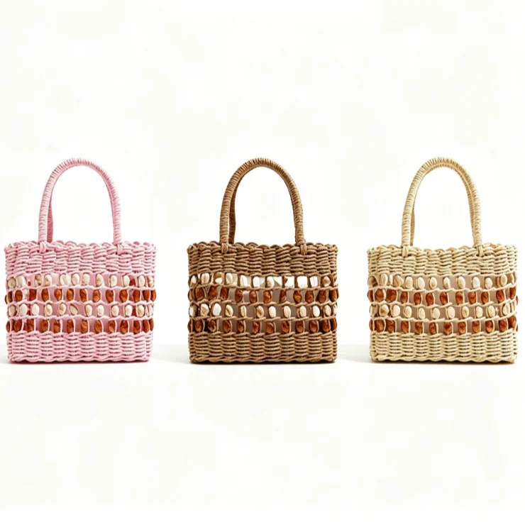 Beaded Hallow Out Woven Square Tote,with Inner Pocket Vacations Beach Basket Bag Large Size Textured Casual сумка женская летняя
Beaded Hallow Out Woven Square Tote,with Inner Pocket Vacations Beach Basket Bag Large Size Textured Casual сумка женская летняя