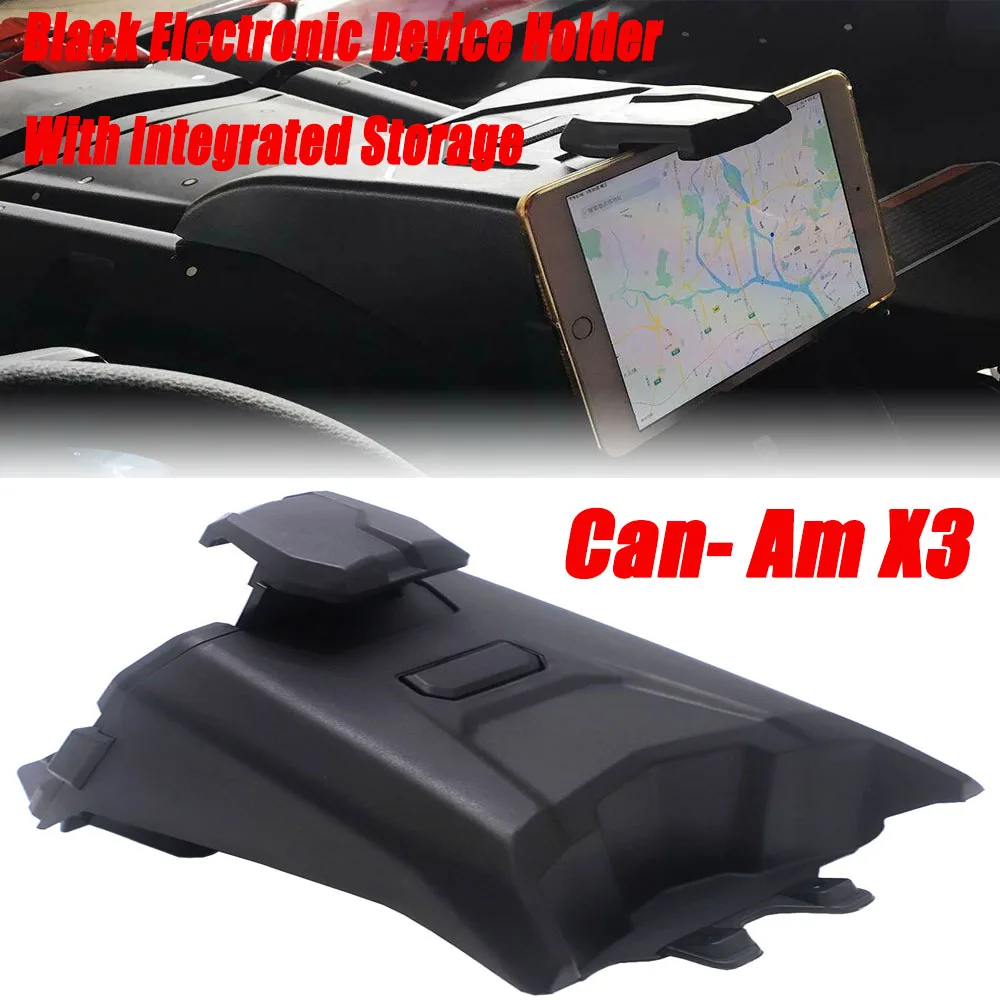 For Can Am Maverick X3 Models Black Electronic Device Holder With Integrated Storage
For Can Am Maverick X3 Models Black Electronic Device Holder With Integrated Storage