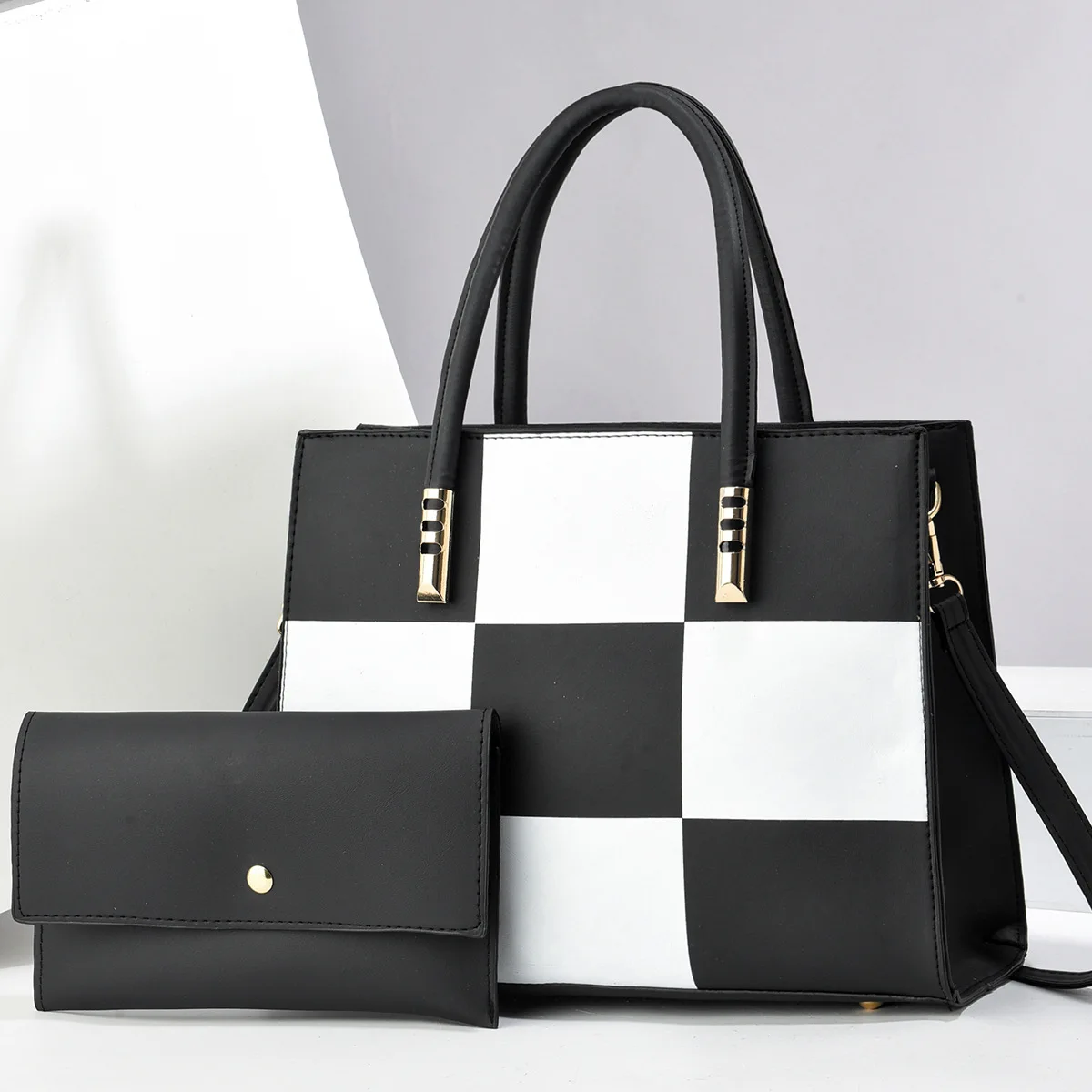 2pcs/set PU Leather Causal Tote Bag For Women Large Capacity Shoulder Bag with Small Handbag Purse Cards Keys Wallet
2pcs/set PU Leather Causal Tote Bag For Women Large Capacity Shoulder Bag with Small Handbag Purse Cards Keys Wallet