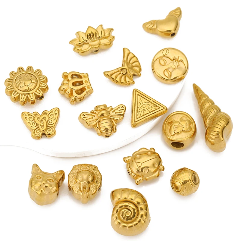 5Pcs Vintage Skull/Cross/Butterfly/Face Sun&Crescent Moon Charms Stainless Steel Spacer Bead for Bracelets DIY Jewellery Making
5Pcs Vintage Skull/Cross/Butterfly/Face Sun&Crescent Moon Charms Stainless Steel Spacer Bead for Bracelets DIY Jewellery Making