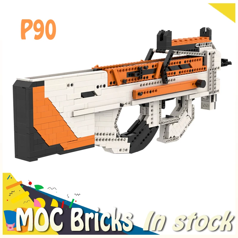 Moc Bricks P90 Submachine Gun Asiimov Color Matching Building Block Shooting Gun Lovers Weapons Toys For Boy DIY Gifts Favorite
Moc Bricks P90 Submachine Gun Asiimov Color Matching Building Block Shooting Gun Lovers Weapons Toys For Boy DIY Gifts Favorite