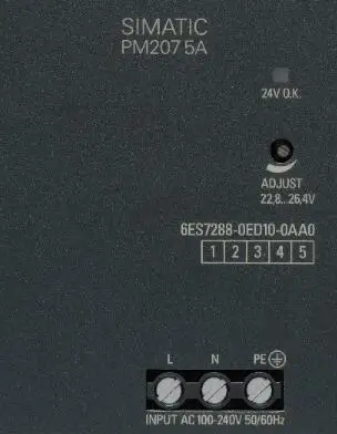 6ES7288-0CD10-0AA0 Промышленный источник питания PM207, соответствующий интеллектуальным ПЛК SIMATIC S7-200, вход переменного/постоянного тока, выход: 24 В/3 А постоянного тока
6ES7288-0CD10-0AA0 Промышленный источник питания PM207, соответствующий интеллектуальным ПЛК SIMATIC S7-200, вход переменного/постоянного тока, выход: 24 В/3 А постоянного тока