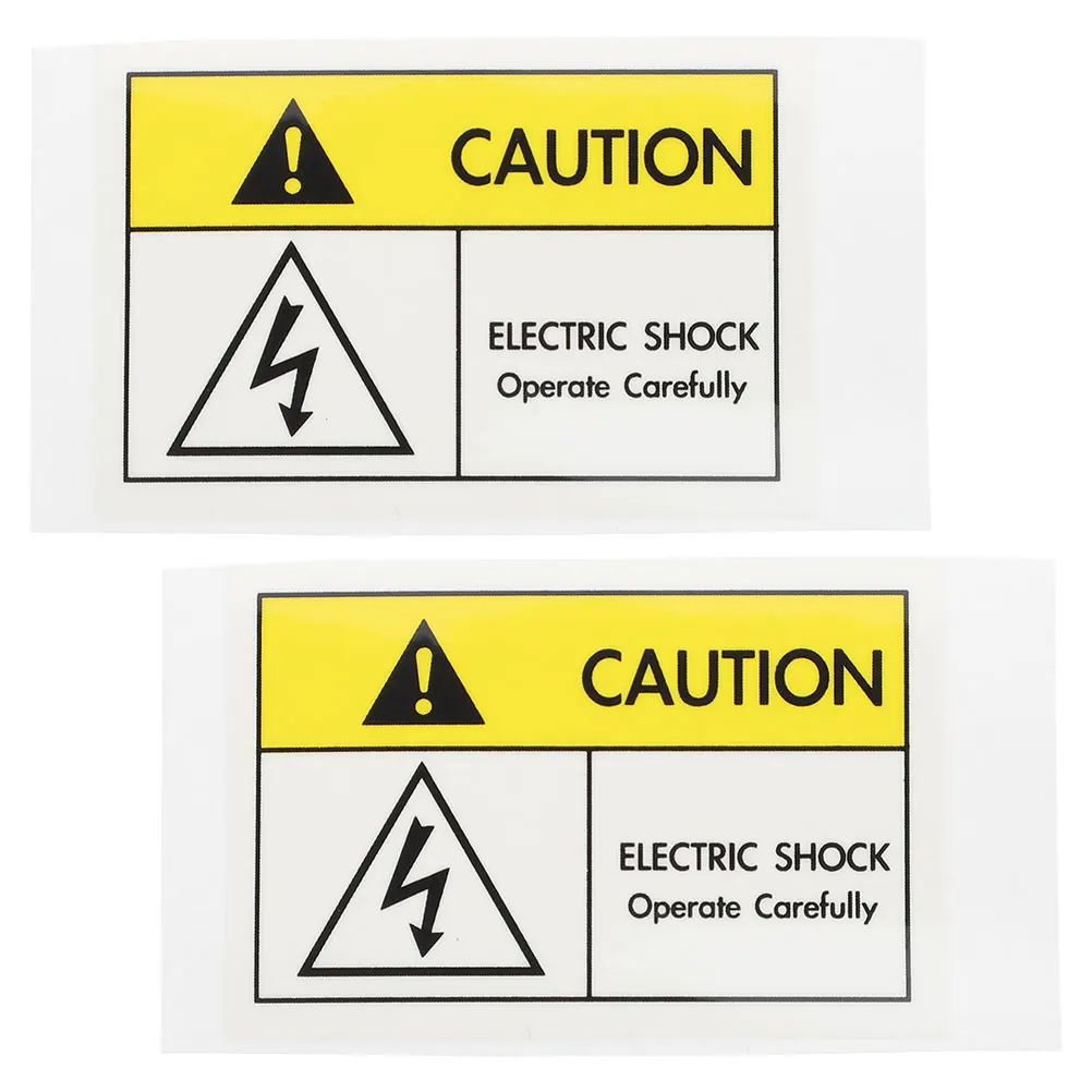 2 pcs Electric Warning Stickers Electric Shocks Labels For Caution Safety Labels for Industrial Equipment Traffic Signs
2 pcs Electric Warning Stickers Electric Shocks Labels For Caution Safety Labels for Industrial Equipment Traffic Signs