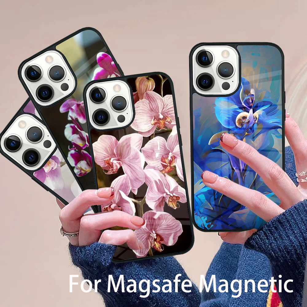 Blooming Orchid Flowers Colorful Phone Case Magesafe Magnetic Wireless Charge Cover For IPhone 16 11 12 13 14 15 Pro Max Plus
Blooming Orchid Flowers Colorful Phone Case Magesafe Magnetic Wireless Charge Cover For IPhone 16 11 12 13 14 15 Pro Max Plus