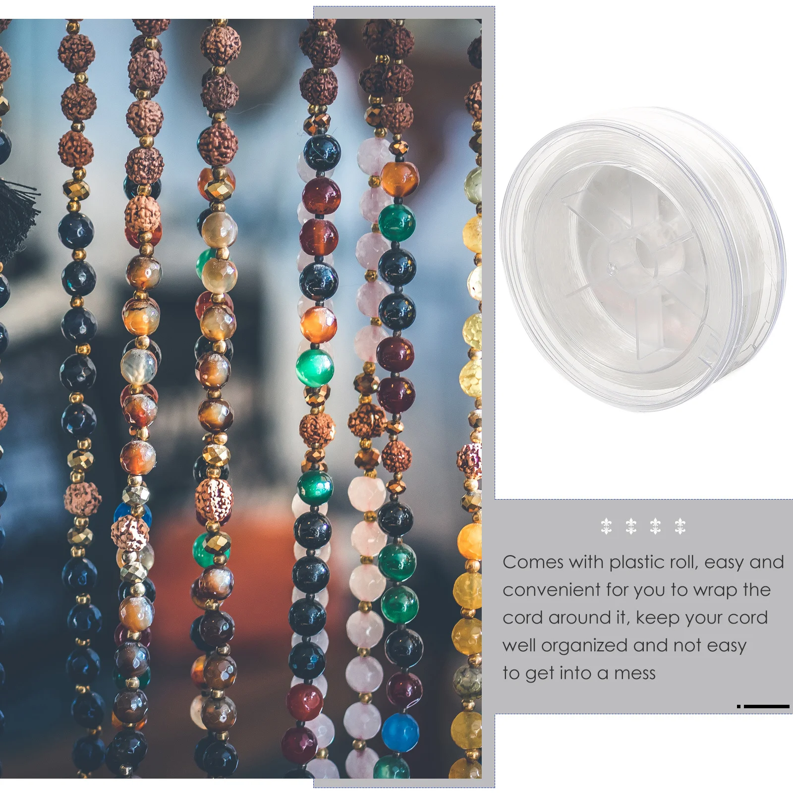 40M 0.8Mm White Elastic Cord For Jewelry Making Beading String Stretchy Thread Diy Craft Supplies Beading Thread Elastic Cord
40M 0.8Mm White Elastic Cord For Jewelry Making Beading String Stretchy Thread Diy Craft Supplies Beading Thread Elastic Cord