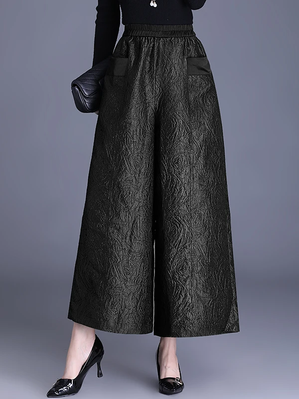 Chic Embroidered Wide Leg Pants Women's Loose Casual Trousers Black Nine-Piece Spring Autumn Winter Fashion Chinese Style
Chic Embroidered Wide Leg Pants Women's Loose Casual Trousers Black Nine-Piece Spring Autumn Winter Fashion Chinese Style