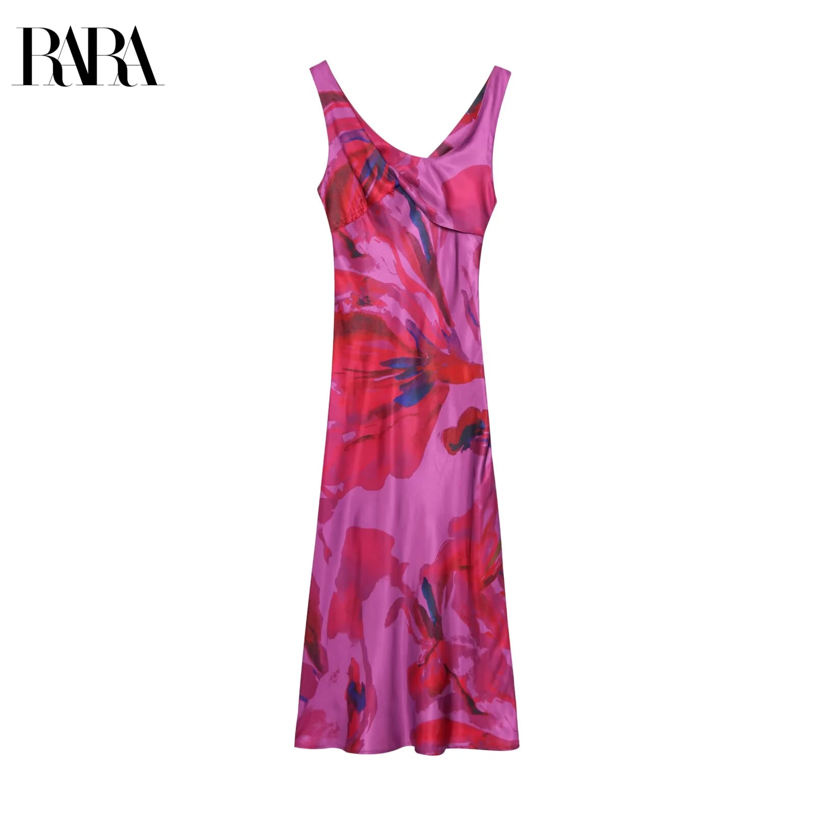 RARA2025 Fashion Women's New Style Temperament Versatile Printed V-neck Satin Texture Sleeveless Midi Dress
RARA2025 Fashion Women's New Style Temperament Versatile Printed V-neck Satin Texture Sleeveless Midi Dress