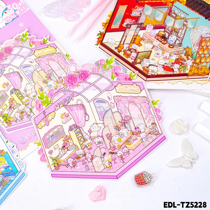 New 3D Miniature Stickers Creative Layered DIY Cute House Scene Gift Decompression Tool for Children Adult 16 19.5cm
New 3D Miniature Stickers Creative Layered DIY Cute House Scene Gift Decompression Tool for Children Adult 16 19.5cm