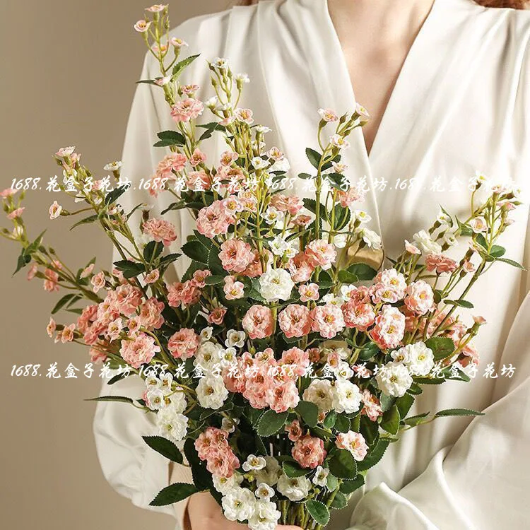 Single stem rose artificial flower for home indoor decoration, multi-head mini roses
Single stem rose artificial flower for home indoor decoration, multi-head mini roses