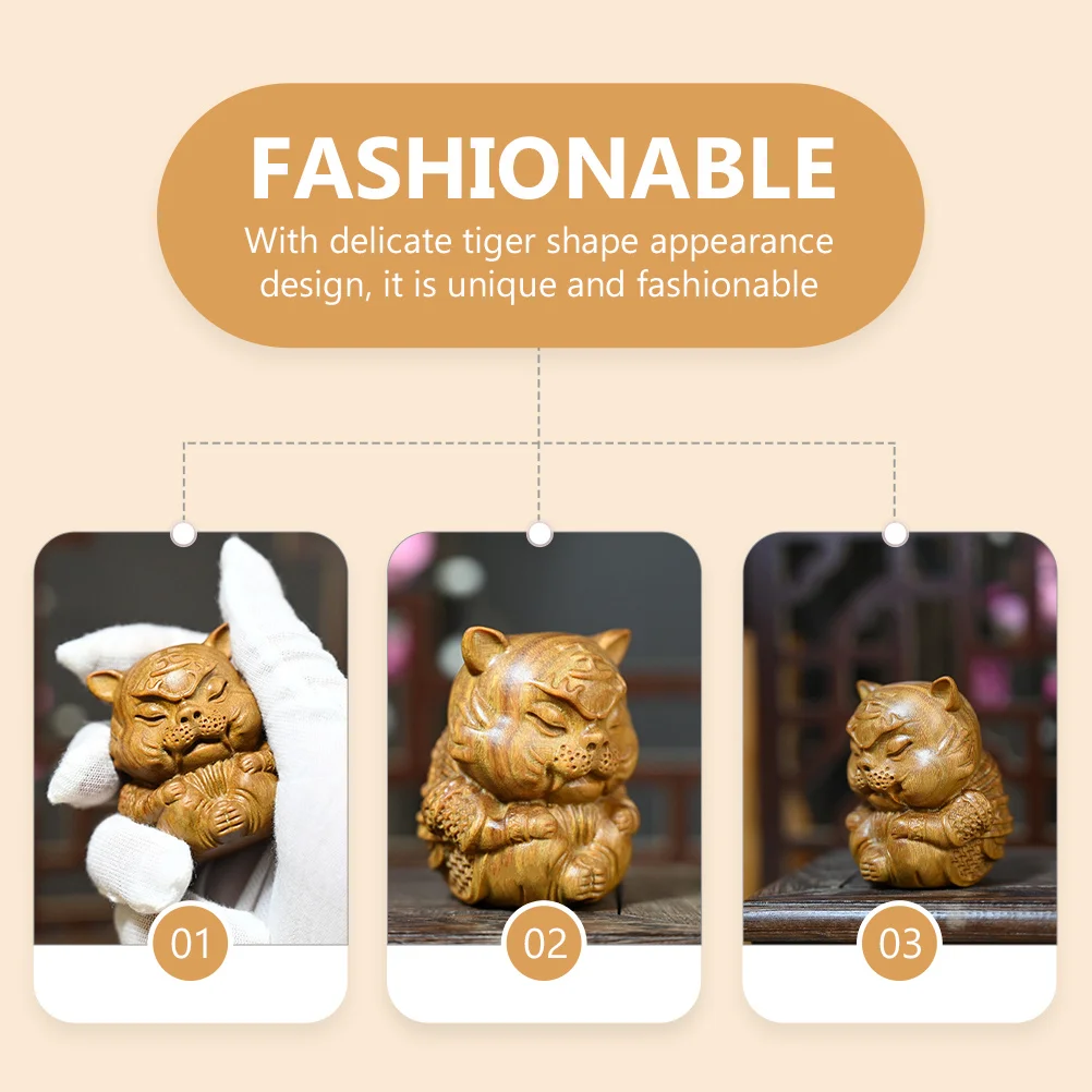 Wooden Tiger Shape Tea Pet Adornment Premium Wood Material Small Desktop Ornament Creative Tea Set Decor for Home
Wooden Tiger Shape Tea Pet Adornment Premium Wood Material Small Desktop Ornament Creative Tea Set Decor for Home