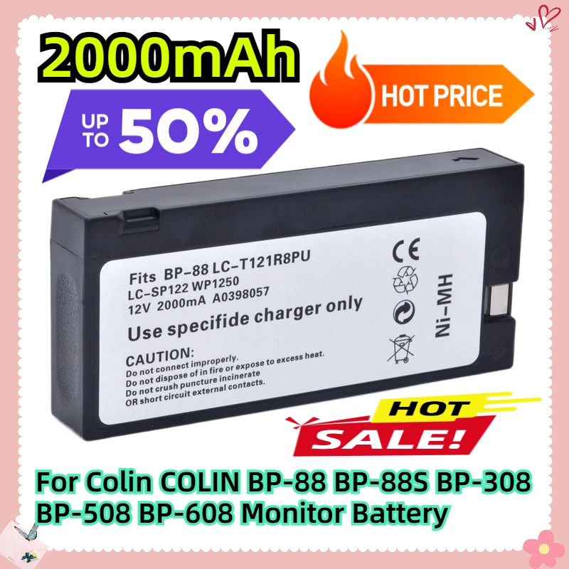 For Colin COLIN BP-88 BP-88S BP-308 BP-508 BP-608 Monitor Battery
For Colin COLIN BP-88 BP-88S BP-308 BP-508 BP-608 Monitor Battery