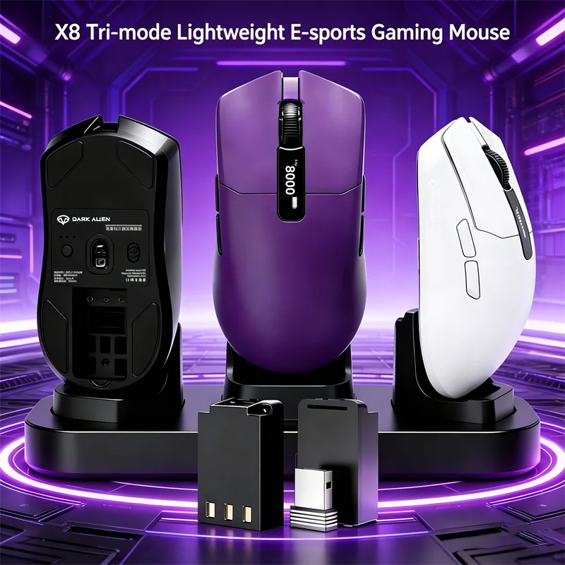 Tri-mode Game Mouse Rechargeable DPI Adjustable Design Of Replaceable Battery Smart Display EP Screen Big Hand Mouse Gaming
Tri-mode Game Mouse Rechargeable DPI Adjustable Design Of Replaceable Battery Smart Display EP Screen Big Hand Mouse Gaming