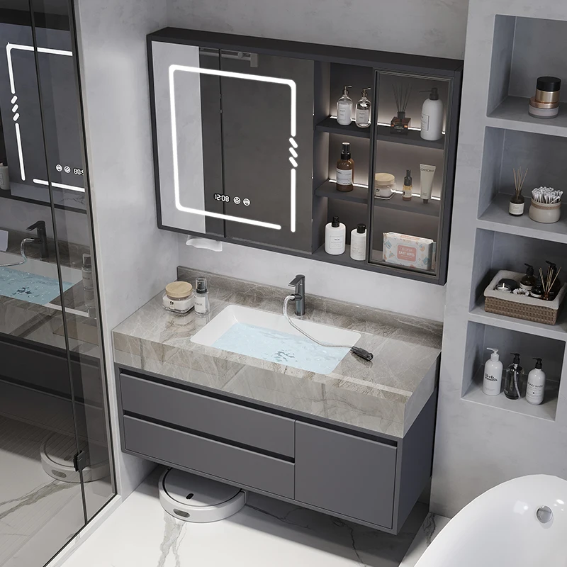 Modern Simple Bathroom Cabinets Vintage Toilet Vanity Grey Bathroom Cabinets Storage Mirrors Articulos Para El Hogar Furniture
Modern Simple Bathroom Cabinets Vintage Toilet Vanity Grey Bathroom Cabinets Storage Mirrors Articulos Para El Hogar Furniture