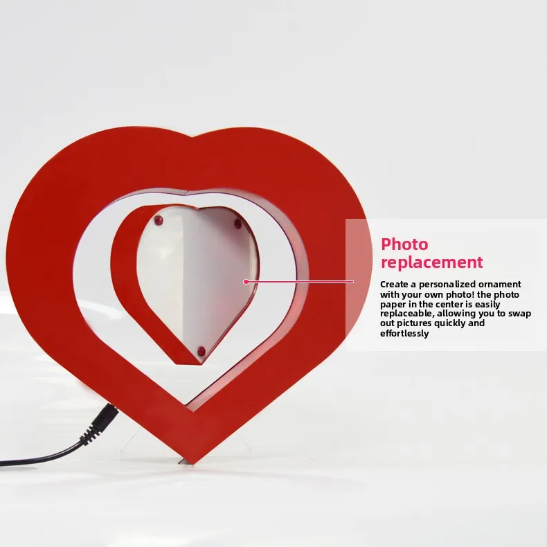 WW24 Maglev Heart Photo Frame, Creative Birthday Gift Home Furnishing Ornament Wedding Gift Family Photo Frame
WW24 Maglev Heart Photo Frame, Creative Birthday Gift Home Furnishing Ornament Wedding Gift Family Photo Frame